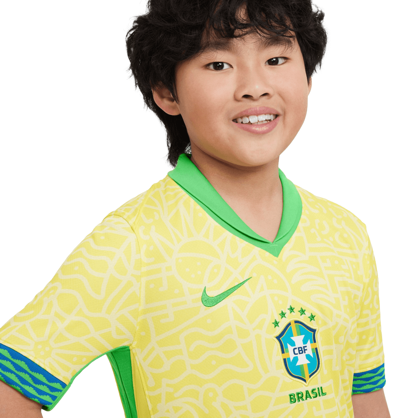 Maillot domicile Nike Brésil 2024 pour jeunes