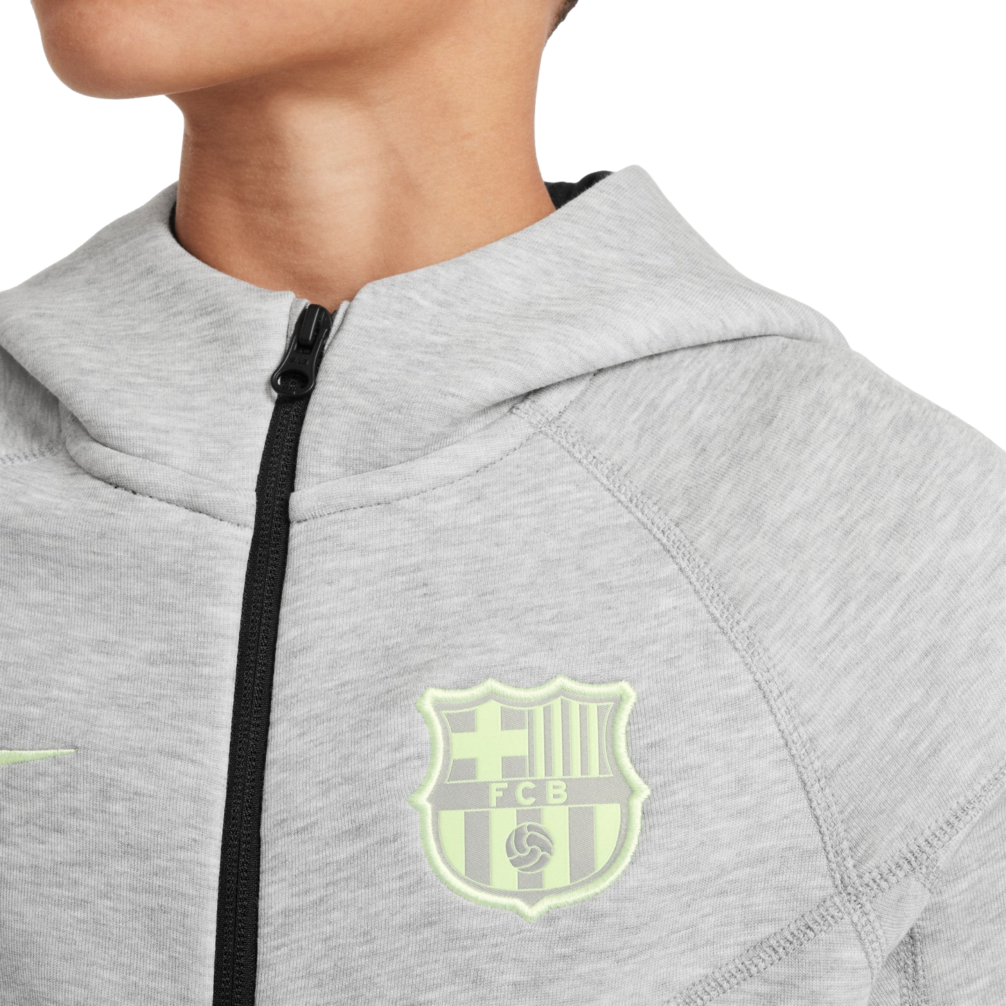 Nike Barcelona Tech Fleece Youth Full Zip Hoodie