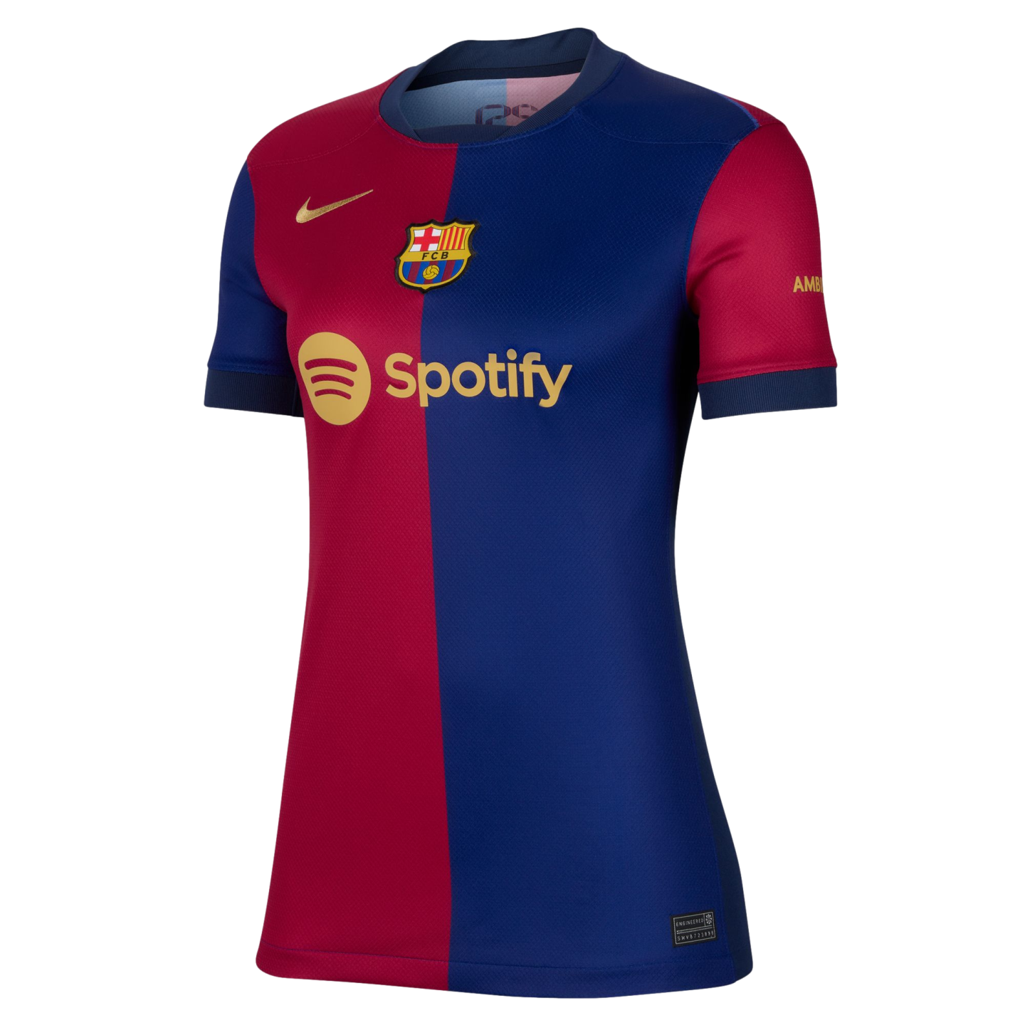 (NIKE-FN8986-456) Camiseta Nike Barcelona 24/25 local para mujer [AZUL ROYAL PROFUNDO/ROJO NOBLE/ORO CLUB] (Lanzamiento 25/06/24)