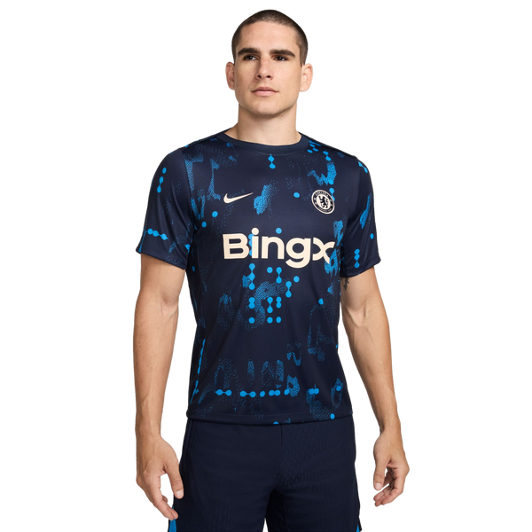 Nike Chelsea Academy Pro Pre-Match Jersey Soccer FN9646-452 Navy Blue Nike Chelsea Academy Pro Pre-Match Jersey Soccer FN9646-452 Navy Blue