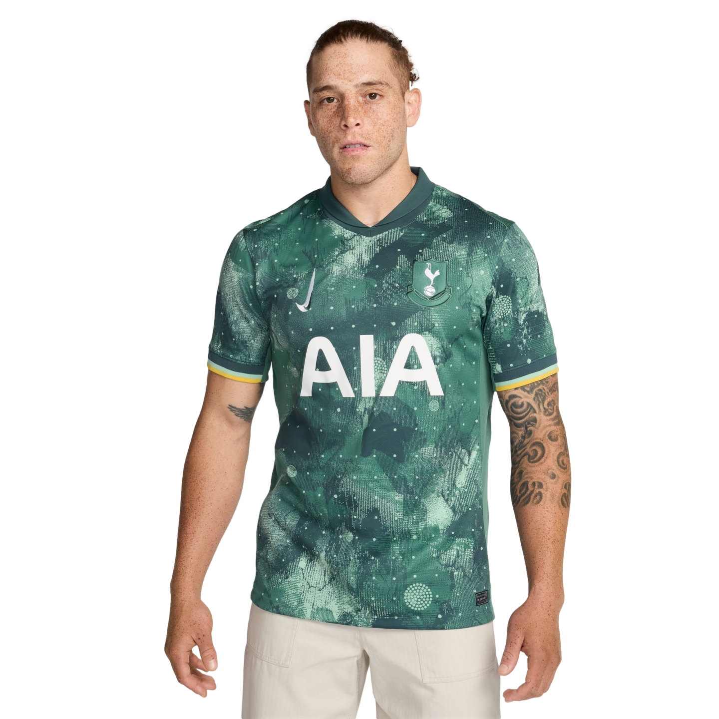 (NIKE-FQ2032-380) Camiseta Nike Tottenham 24/25 Tercera equipación [VERDE ESMALTE/BICOASTAL/BLANCO] (Lanzamiento 7/1/24)