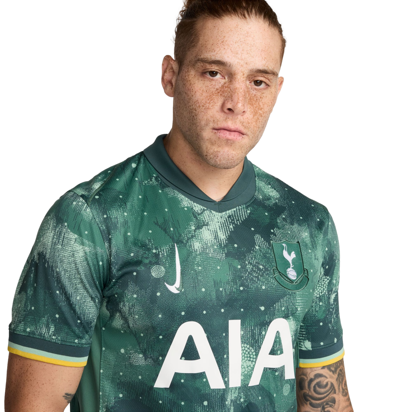 (NIKE-FQ2032-380) Camiseta Nike Tottenham 24/25 Tercera equipación [VERDE ESMALTE/BICOASTAL/BLANCO] (Lanzamiento 7/1/24)