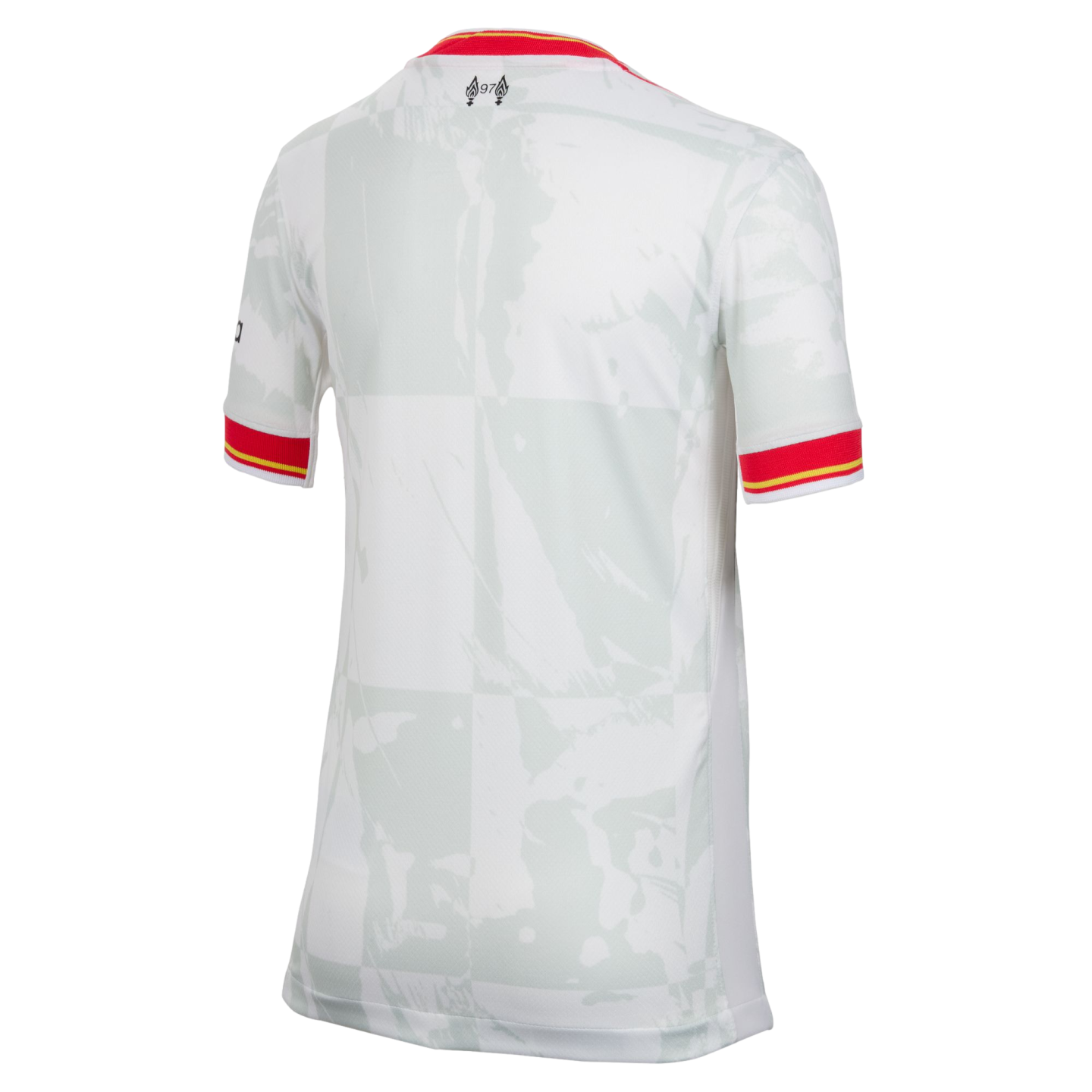 (NIKE-FQ2253-101) Camiseta Nike Liverpool 24/25 juvenil de tercera equipación [BLANCO/PLATINO PURO/NEGRO/ROJO GLOBAL] (Lanzamiento 7/1/24)