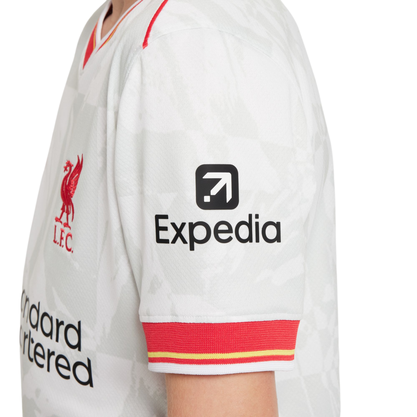 (NIKE-FQ2253-101) Camiseta Nike Liverpool 24/25 juvenil de tercera equipación [BLANCO/PLATINO PURO/NEGRO/ROJO GLOBAL] (Lanzamiento 7/1/24)