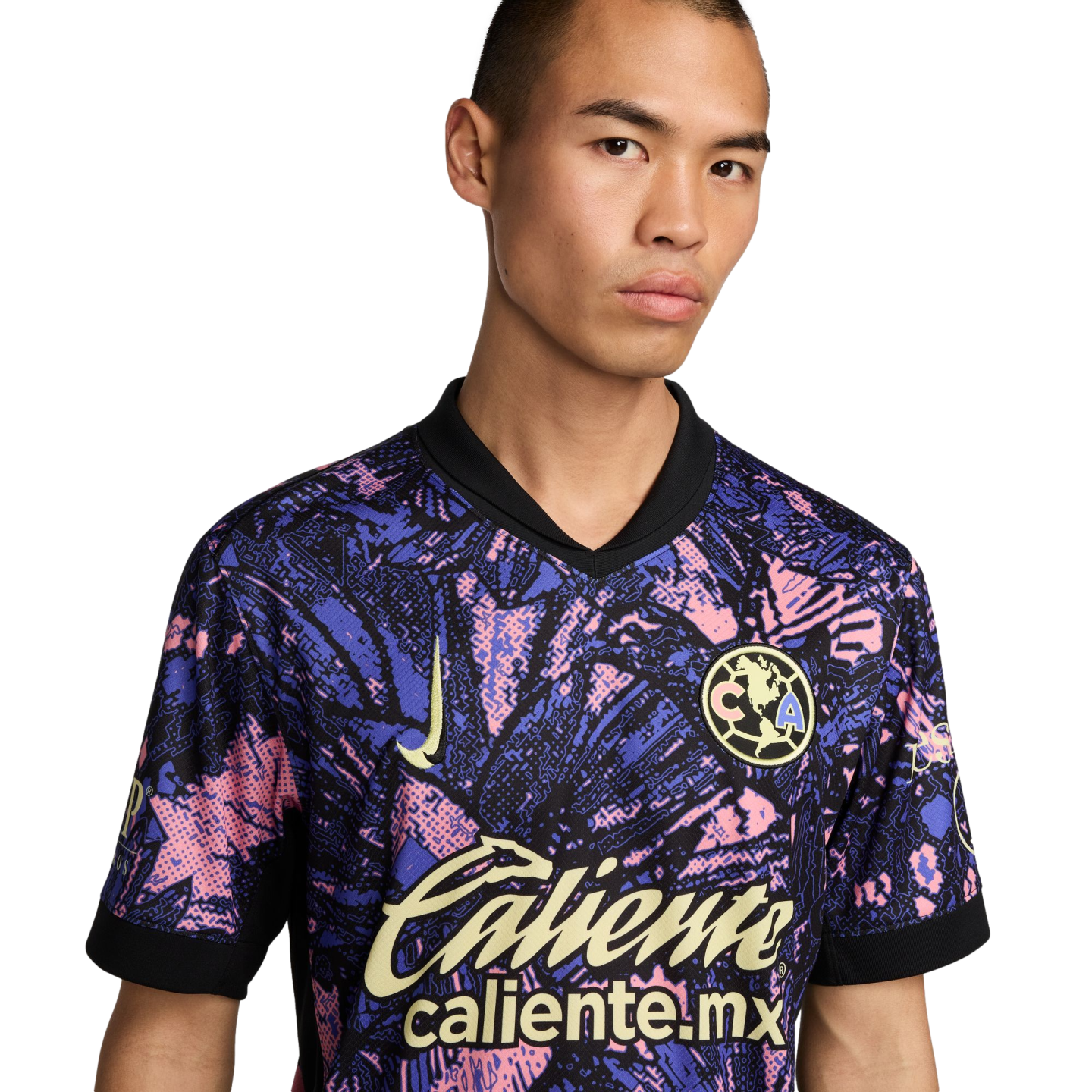 (NIKE-FQ4291-434) Maillot Nike Club America 24/25 Third [BLEU MOYEN/BLEU MOYEN/MOUSSELINE CITRON] (Lancement le 01/09/24)