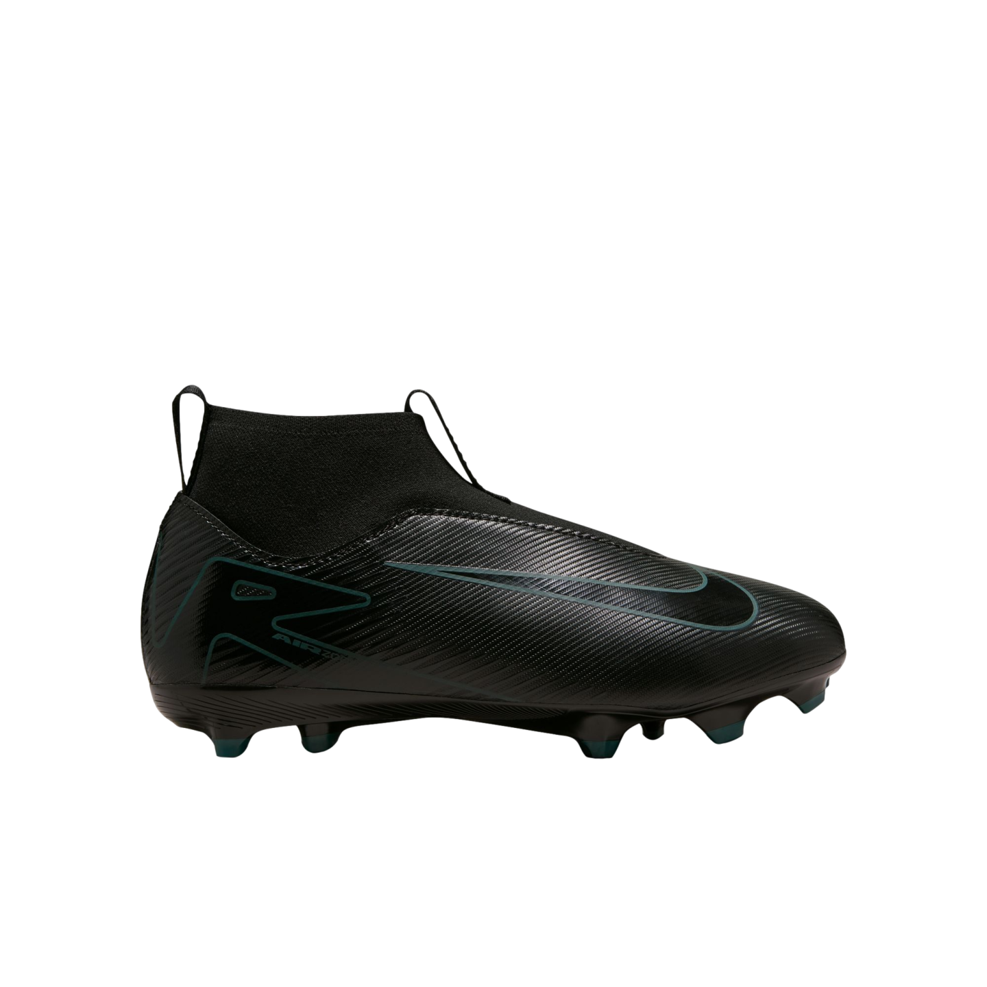 (NIKE-FQ8304-002) Zapatos para terreno firme para jóvenes Nike Mercurial Superfly 10 Academy [NEGRO/NEGRO-DEEP JUNGLE] (Lanzamiento 15/7/24)