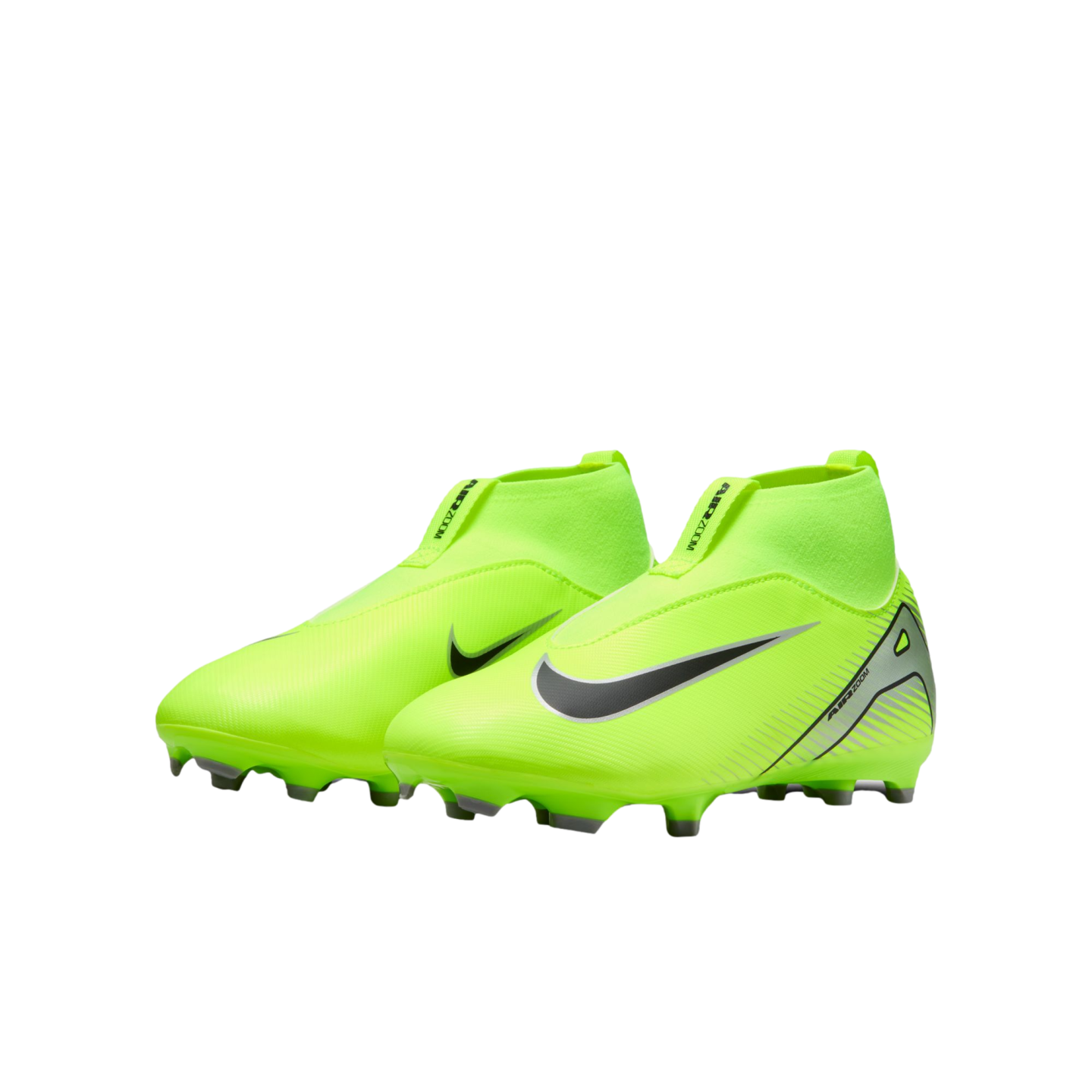 (NIKE-FQ8304-700) Botas de fútbol para terreno firme para jóvenes Nike Mercurial Superfly 10 Academy [VOLT/BLACK] (lanzamiento el 17/10/24)