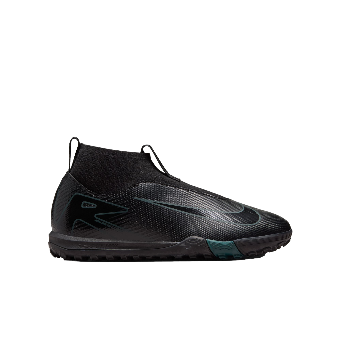 (NIKE-FQ8310-002) Zapatillas de césped artificial para jóvenes Nike Mercurial Superfly 10 Academy [NEGRO/NEGRO-JUNGLE PROFUNDO]