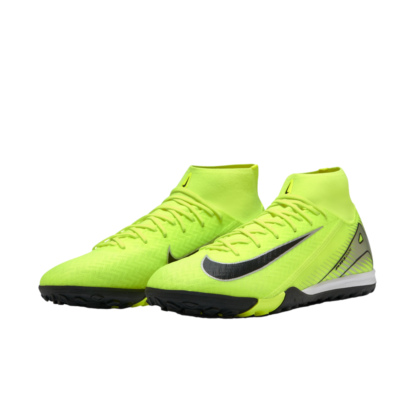 (NIKE-FQ8331-700) Zapatillas de fútbol Nike Mercurial Superfly 10 Academy Turf [VOLT/BLACK] (lanzamiento el 17/10/24)