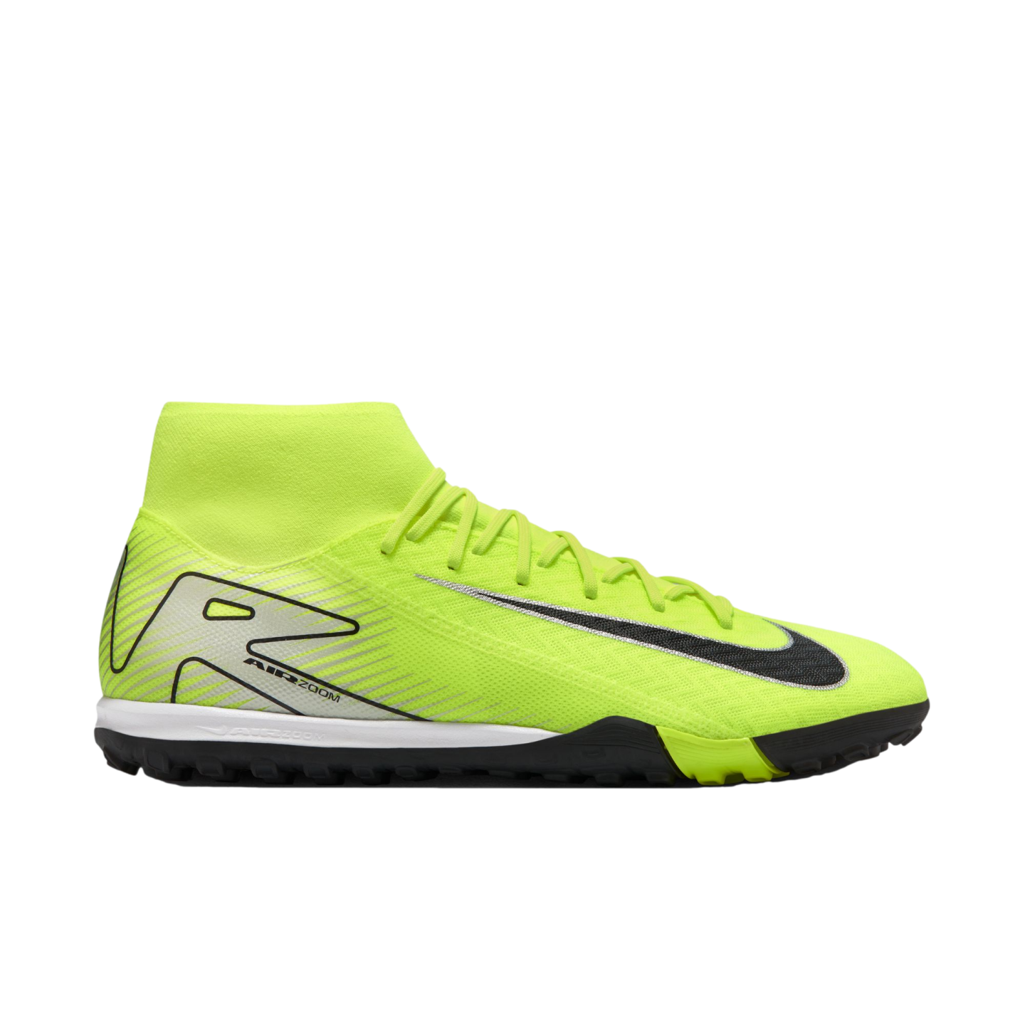 (NIKE-FQ8331-700) Zapatillas de fútbol Nike Mercurial Superfly 10 Academy Turf [VOLT/BLACK] (lanzamiento el 17/10/24)