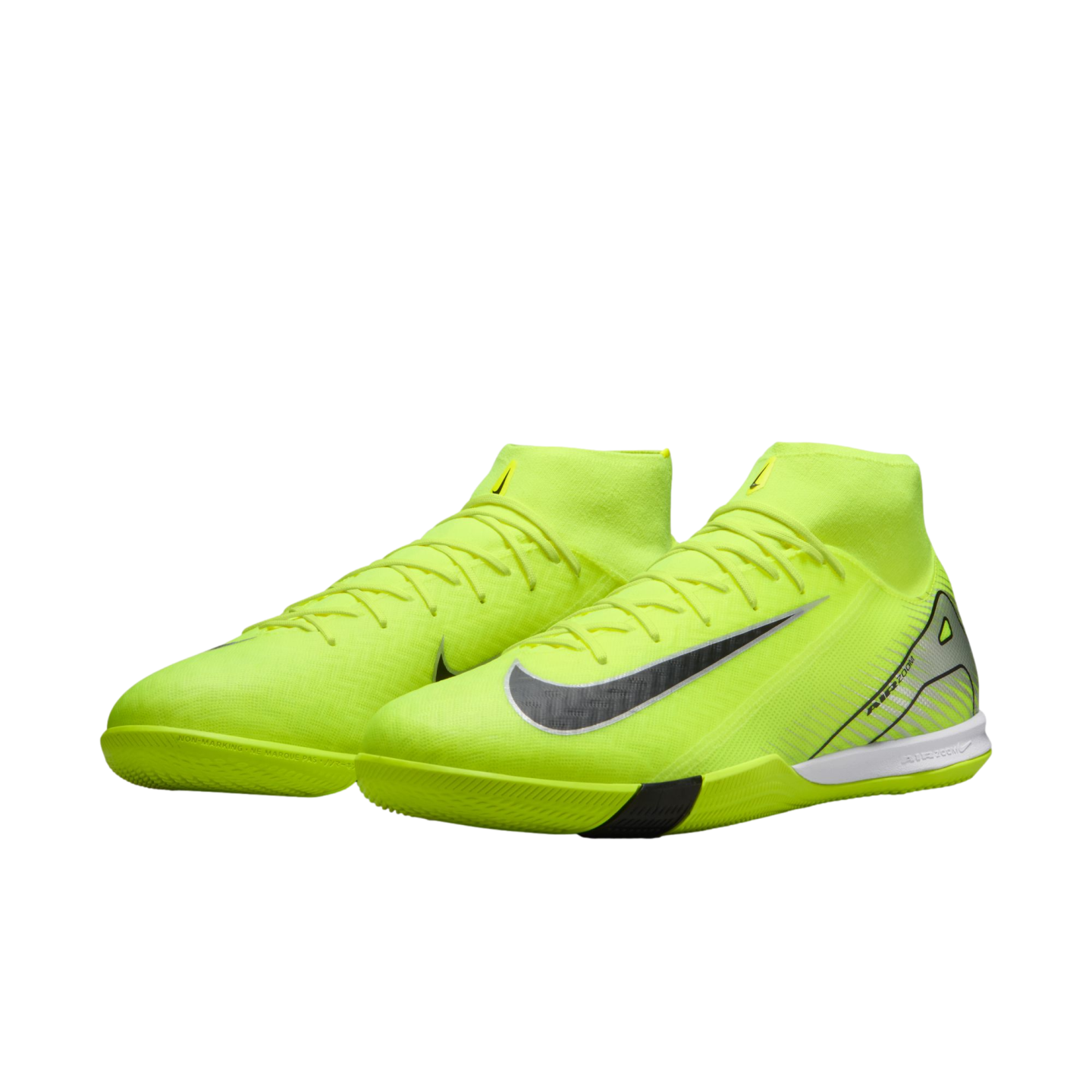 (NIKE-FQ8332-700) Zapatillas de fútbol sala Nike Mercurial Superfly 10 Academy [VOLT/BLACK] (lanzamiento el 17/10/24)