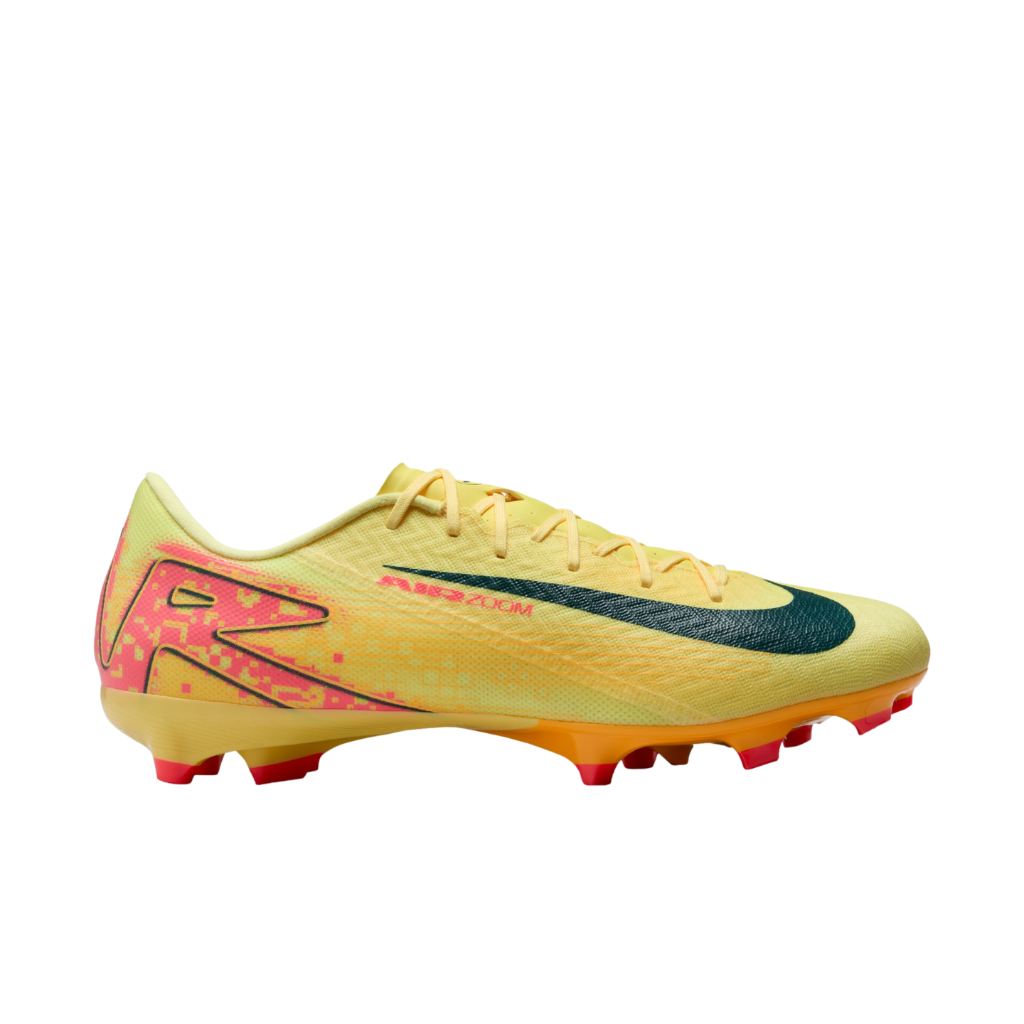 (NIKE-FQ8377-800) Zapatos para terreno firme Nike Mercurial Zoom Vapor 16 Academy KM Mbappe [LT LASER ORANGE/ARMORY NAVY] (Lanzamiento 29/8/24)