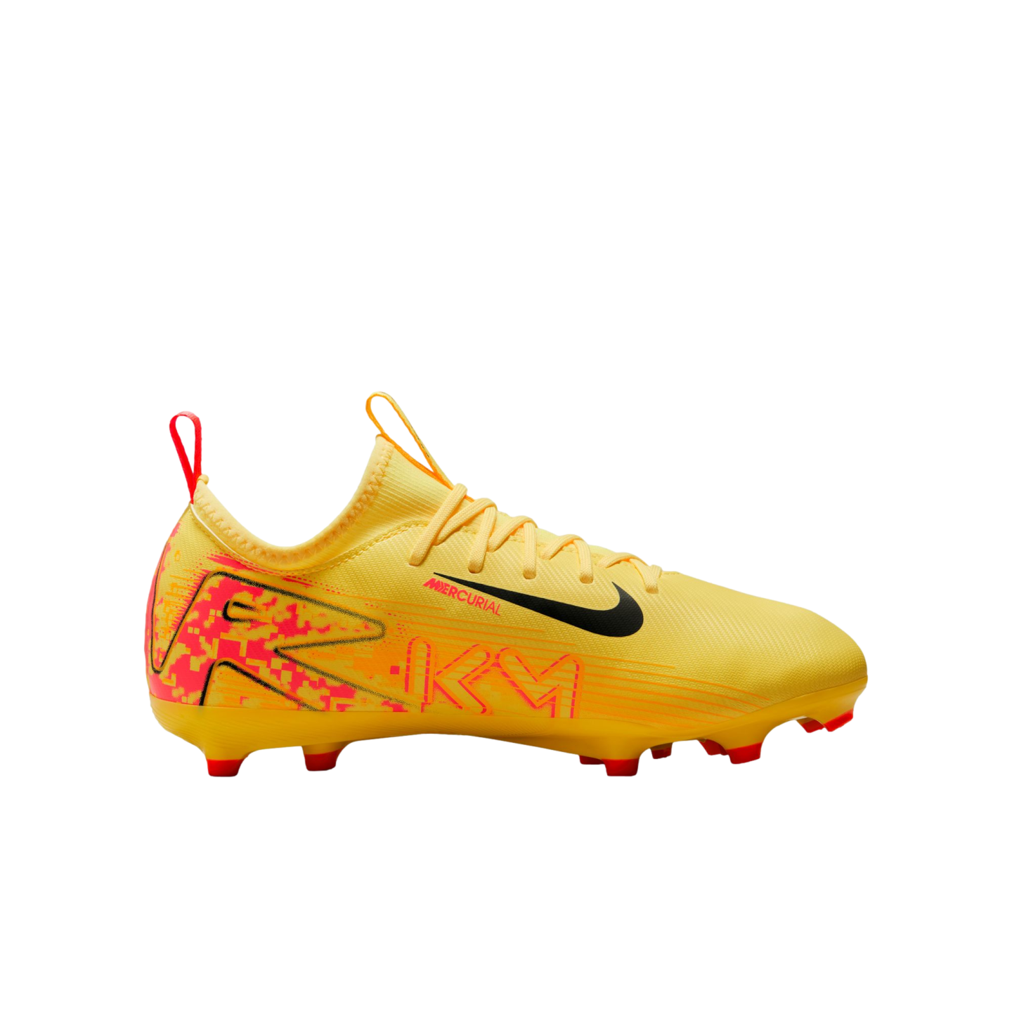 (NIKE-FQ8394-800) Zapatos para terreno firme Nike Mercurial Zoom Vapor 16 Academy KM Mbappe para jóvenes [LT LASER ORANGE/ARMORY NAVY] (Lanzamiento 8/29/24)