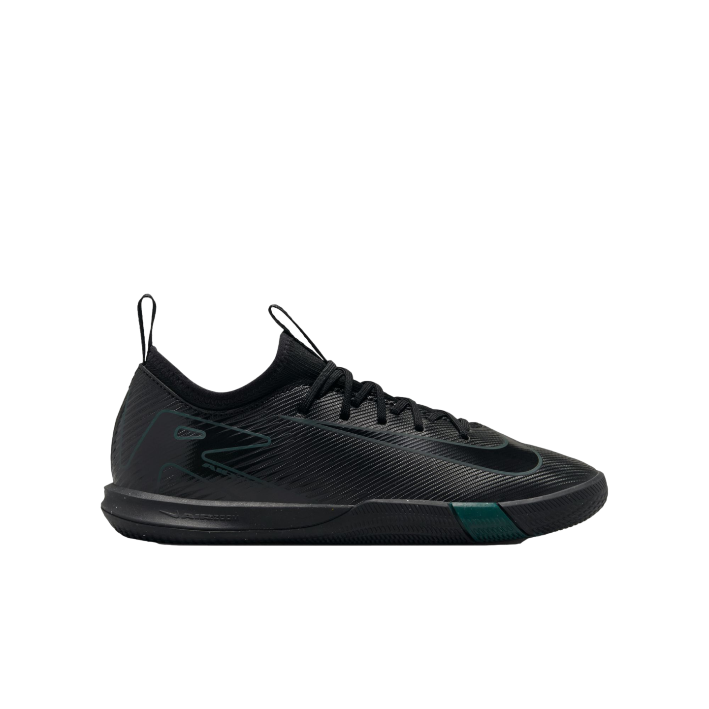 (NIKE-FQ8411-002) Zapatos de interior para jóvenes Nike Mercurial Zoom Vapor 16 Academy [NEGRO/NEGRO-DEEP JUNGLE] (Lanzamiento 15/7/24)