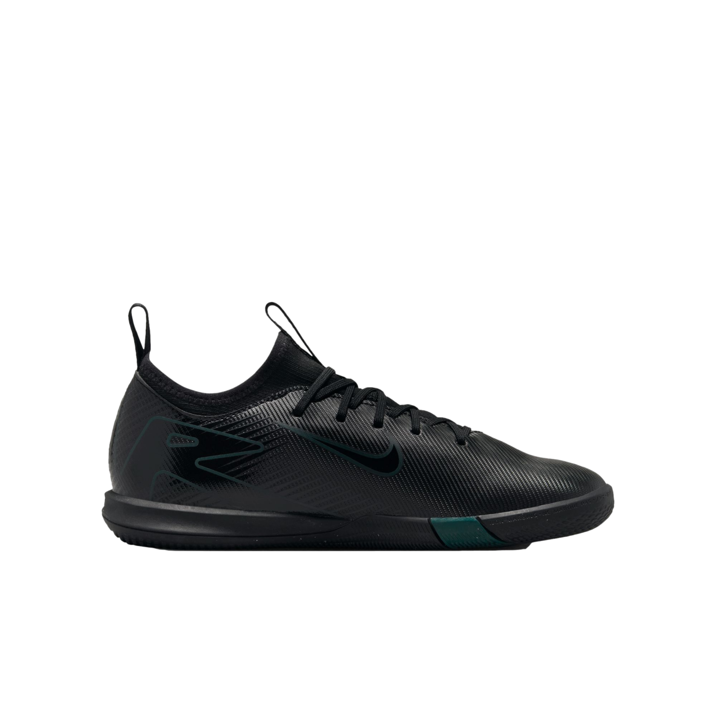 (NIKE-FQ8411-002) Zapatos de interior para jóvenes Nike Mercurial Zoom Vapor 16 Academy [NEGRO/NEGRO-DEEP JUNGLE] (Lanzamiento 15/7/24)