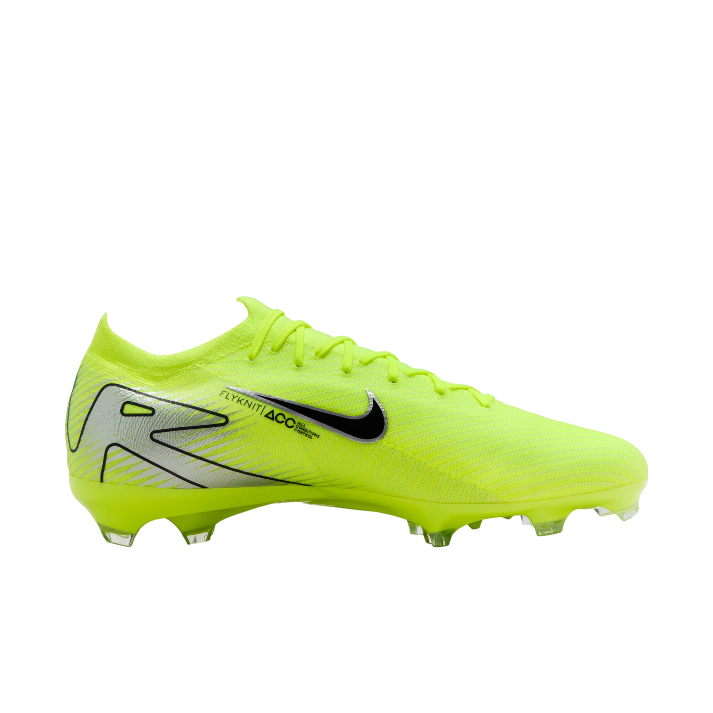 (NIKE-FQ8685-700) Botas de fútbol para terreno firme Nike Mercurial Vapor 16 Pro [VOLT/BLACK] (lanzamiento el 17/10/24)