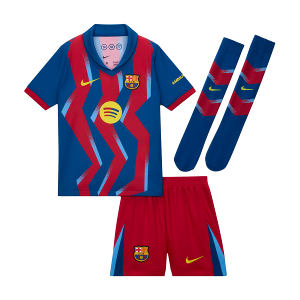 Nike Barcelona 25/26 SE El Classico Little Kids Mini Kit Soccer