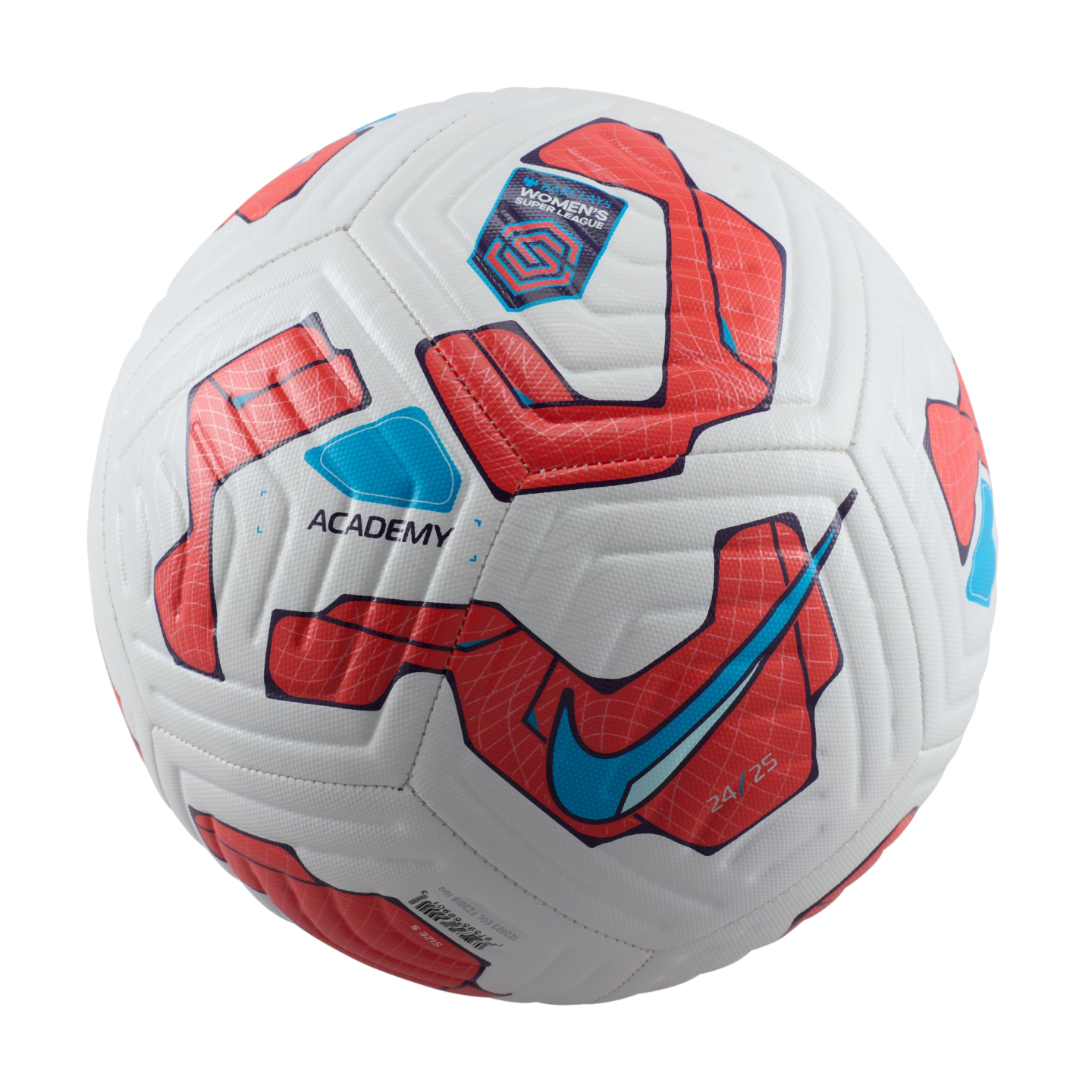 (NIKE-FZ3018-100) Balón Nike NWSL Academy [BLANCO/ROJO/AZUL] (Lanzamiento 7/1/24)