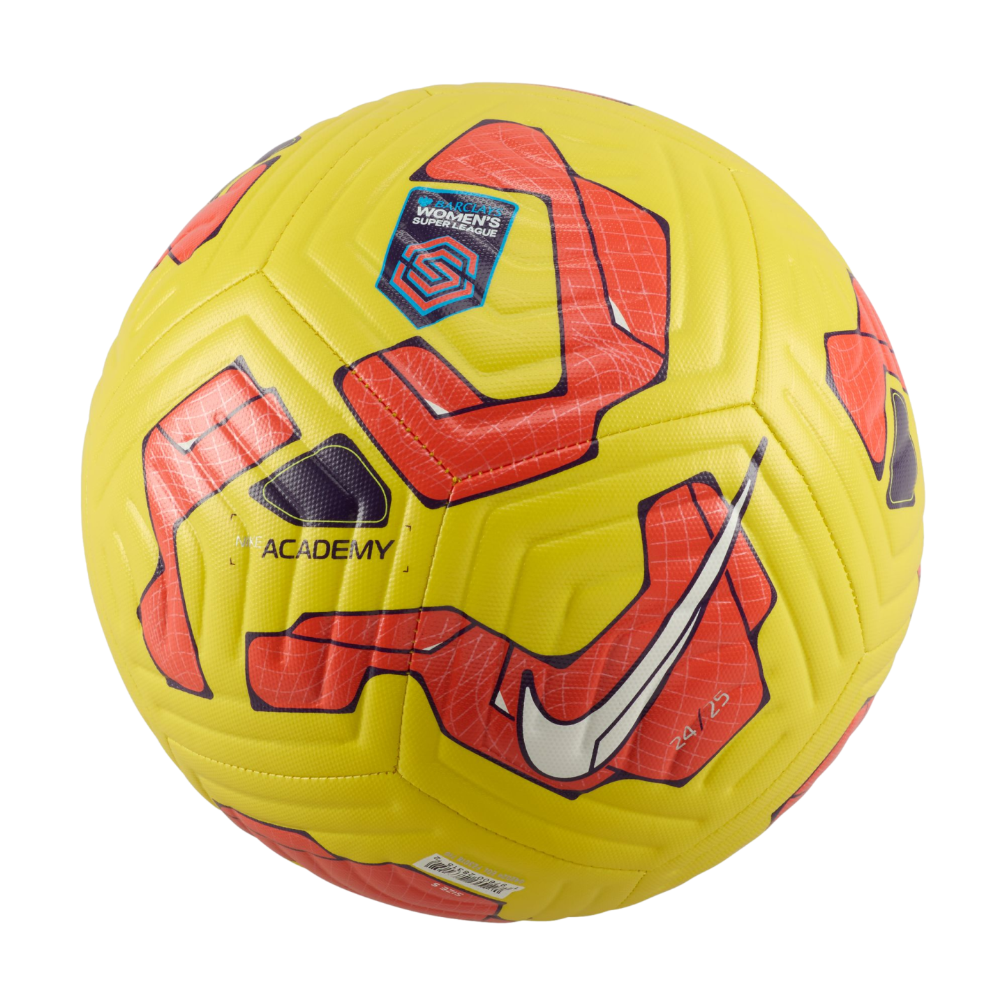 (NIKE-FZ3018-710) Ballon Nike Super League Academy pour femme [JAUNE/ROUGE CHAUD/BLANC] (Lancement le 01/09/24)