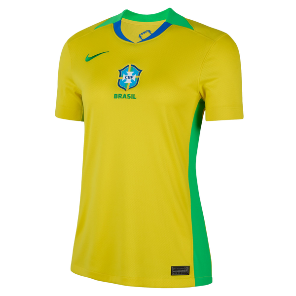 Nike Brazil 2025 Womens Home Jersey Soccer FZ9125-718 Yellow