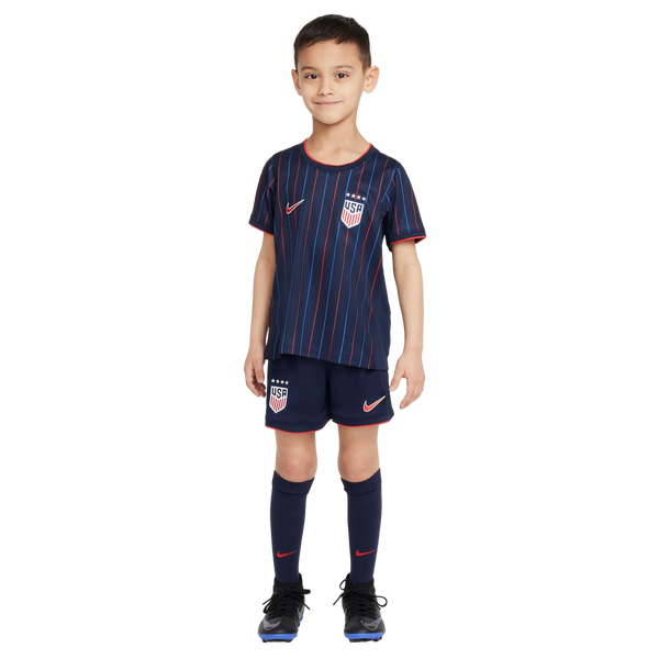 ウェア 00/02 NIKE USA  kit Lsize Nike USA 2025 Little Kids Away Kit Soccer FZ9242-452 Navy Blue