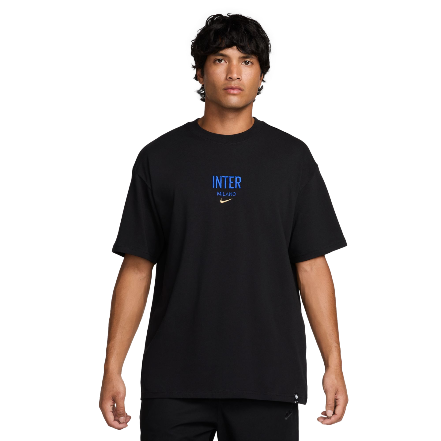 (NIKE-HF0928-010) Camiseta Nike Inter Milan Max90 Wordmark [NEGRO] (Lanzamiento 7/1/24)