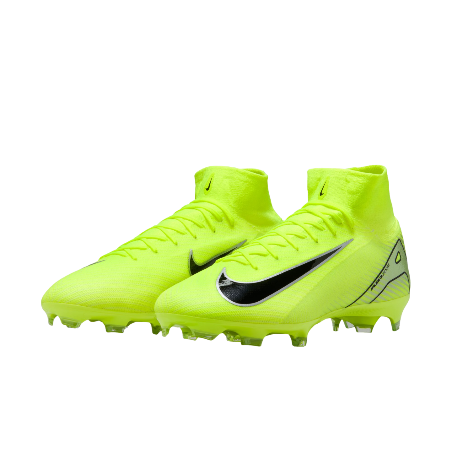 (NIKE-HF9433-700) Botas de fútbol para terreno firme Nike Mercurial Superfly 10 Pro [VOLT/BLACK] (lanzamiento el 17/10/24)