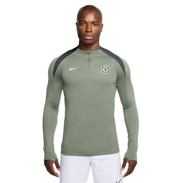 Nike Chelsea Strike Drill Top Soccer HJ7772-373 Green Nike Chelsea Strike Drill Top Soccer HJ7772-373 Green