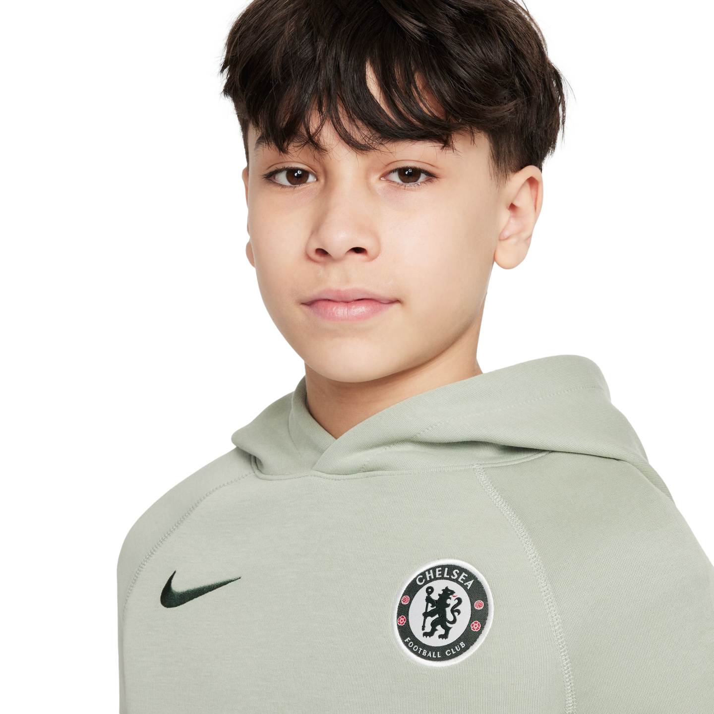 Nike Chelsea Tech Fleece Youth Pullover Hoodie HM3736-370