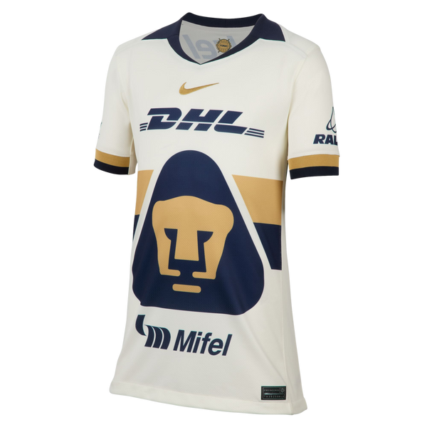 Nike Pumas UNUM 25/26 Youth Home Jersey Soccer HQ6636-133 White