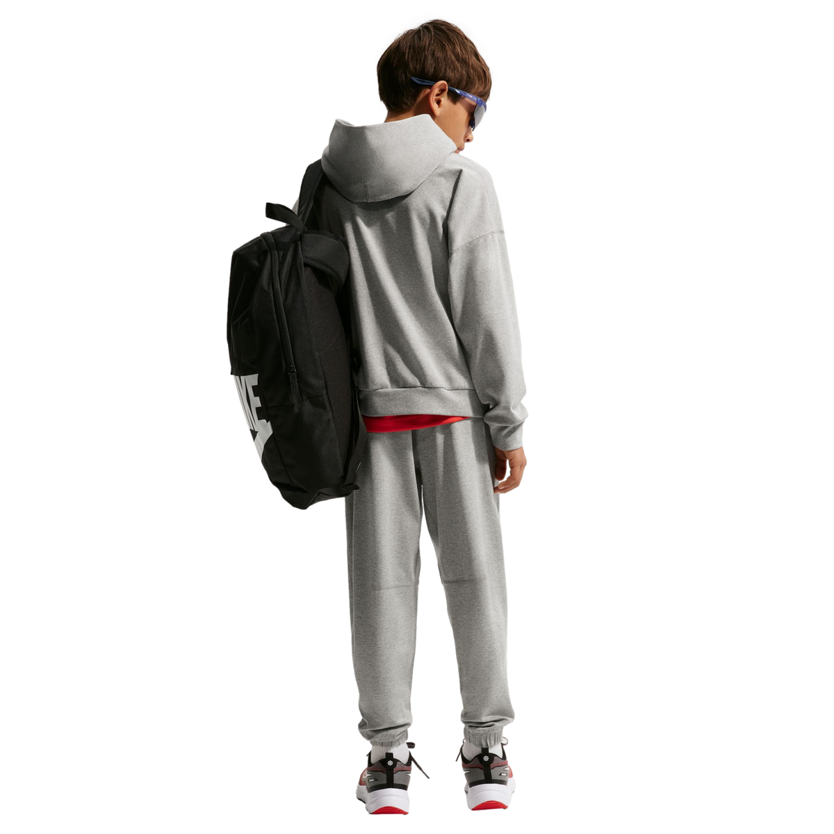 Nike Pro Fleece Pullover Youth Hoodie - Grey