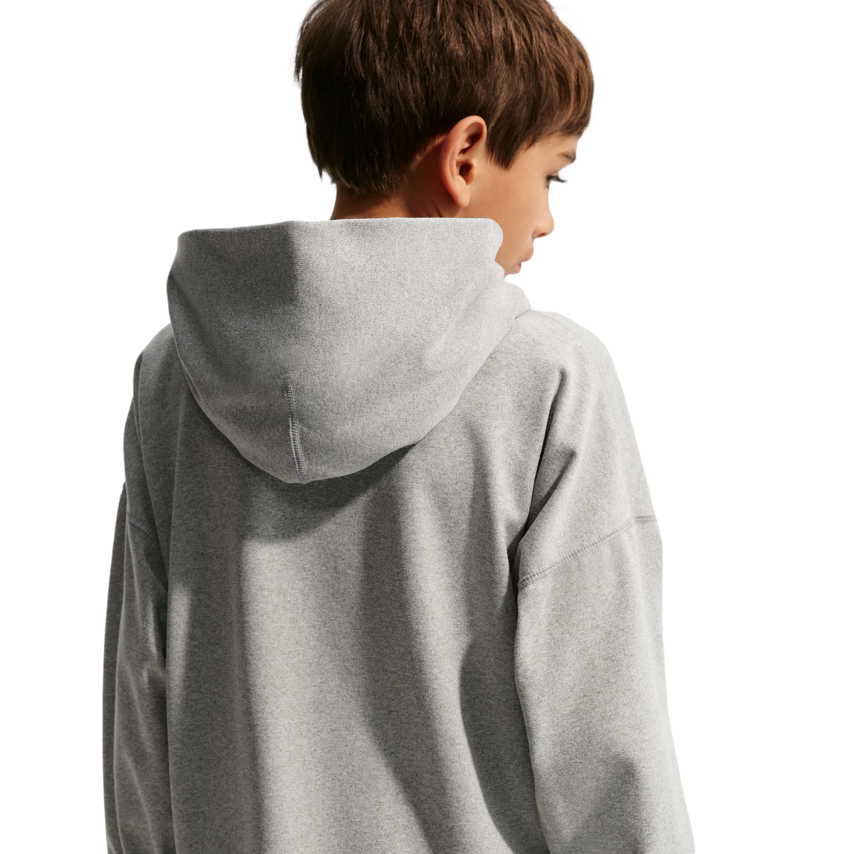 Nike Pro Fleece Pullover Youth Hoodie - Grey