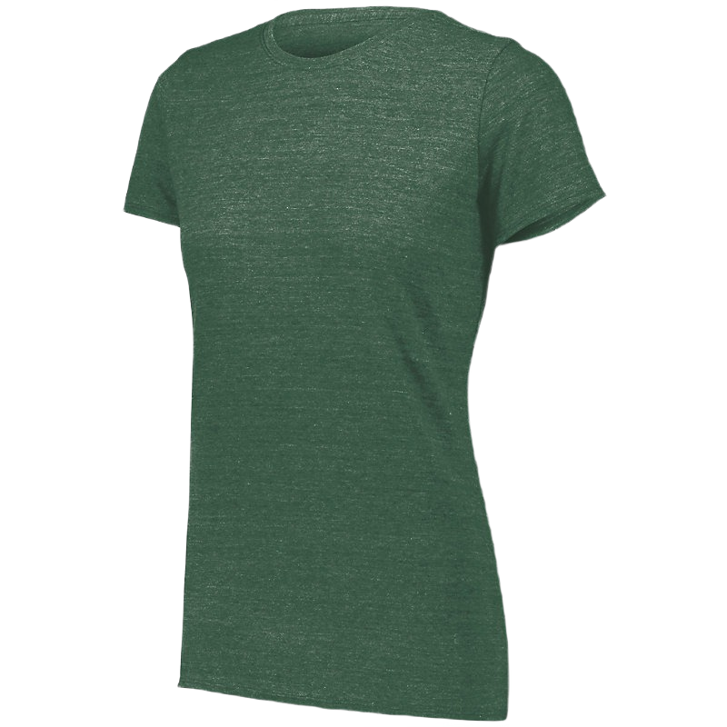 Augusta Women's Tri-Blend Tee - Dark Green Heather