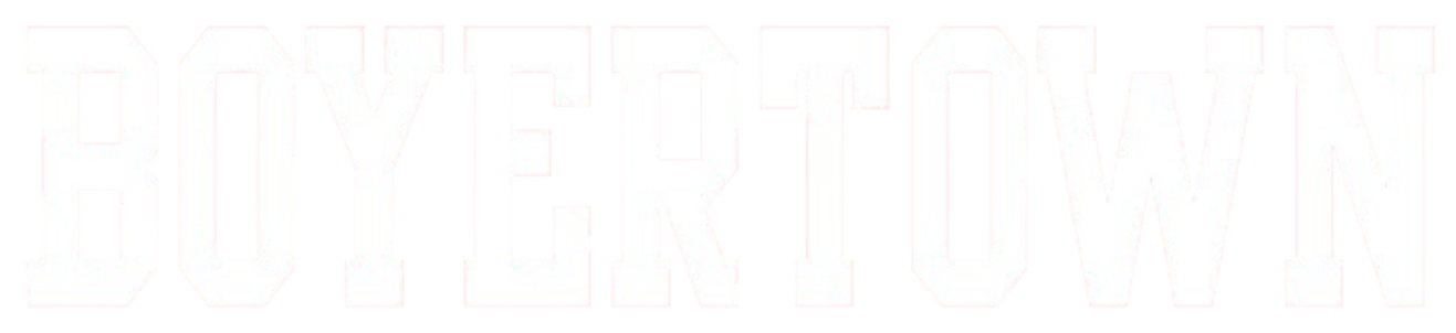 Boyertown "TEXT" WHT - BTOWN3