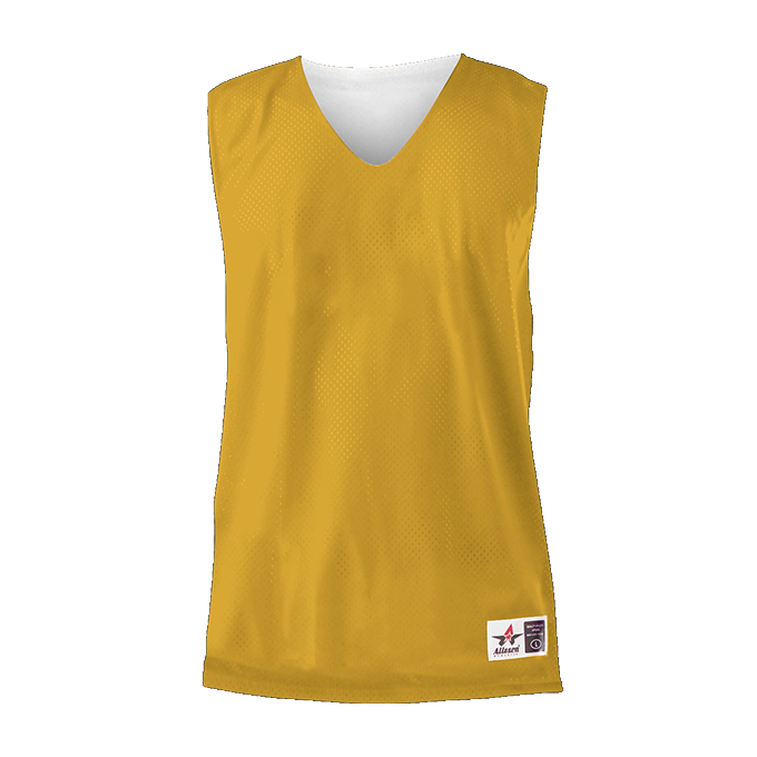 Badger Youth Reversible Mesh Tank - Gold/White
