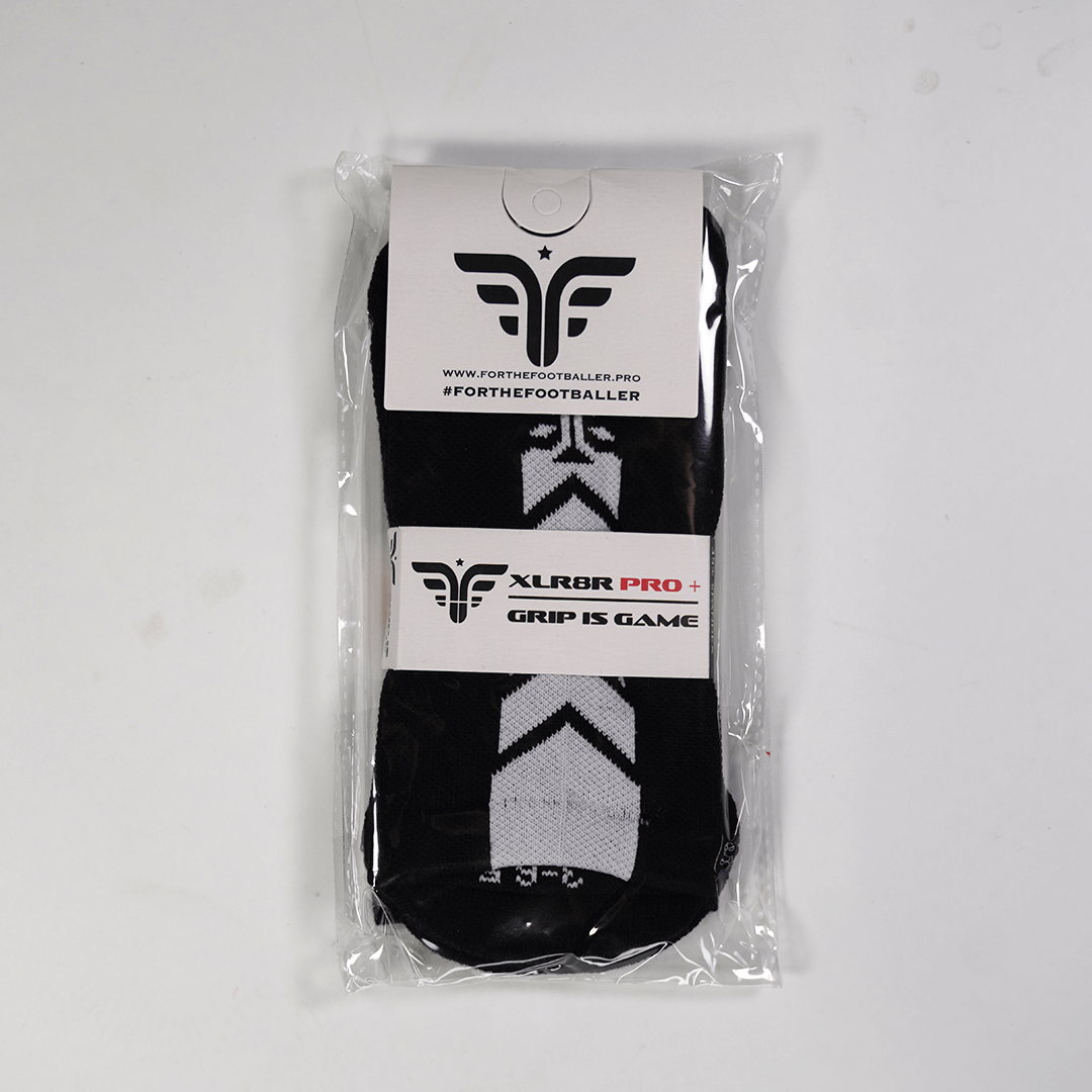 For The Footballer XLR8R Pro No Slip Socks - Black