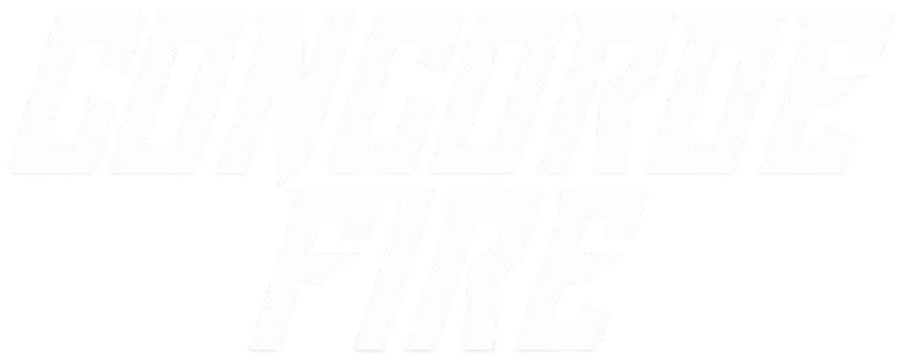 A logo with the words "CONCORDE FIRE" in bold, white, italicized text on a black background.