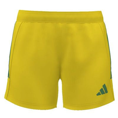 adidas Womens Custom Tiro 25 Competition Match Shorts Celtic - Yellow