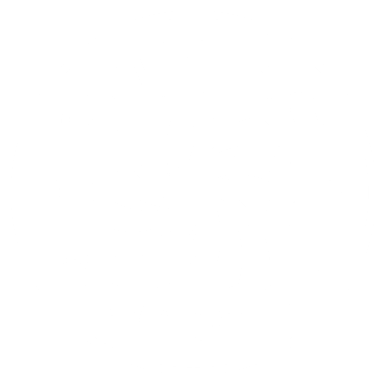 A black and white circular logo with a central spiral vortex. "CITY SC" is written on top and "#OURCITY" on the bottom, flanked by two small four-pointed stars.