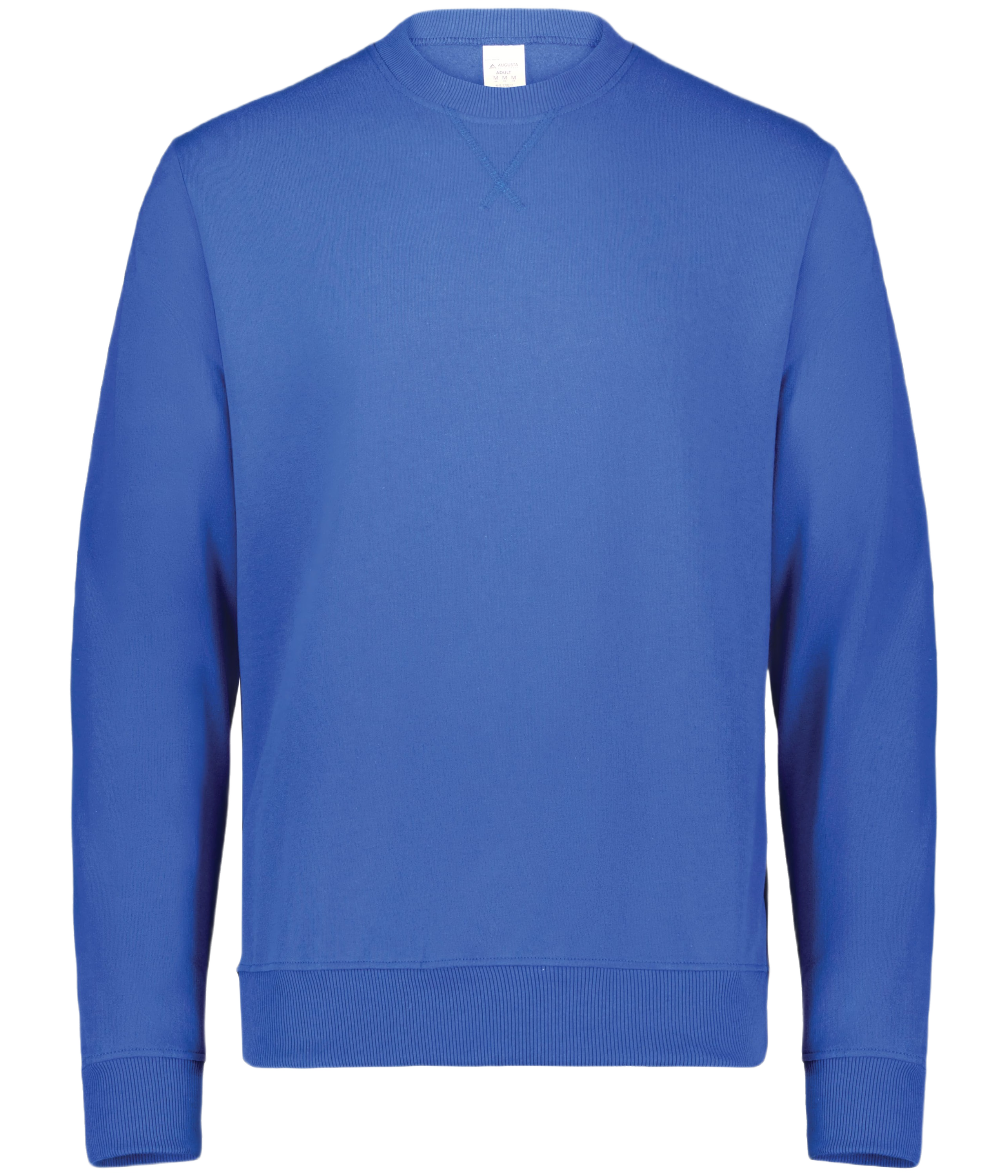 Augusta All-Day Core Basics Fleece Crew - Cobalt Blue