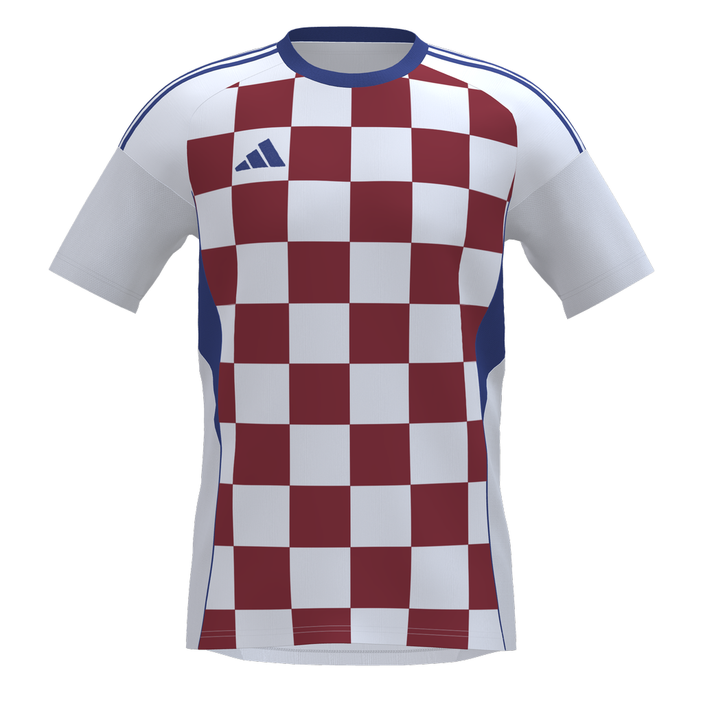 adidas Tiro 25 Competition Custom Jersey (CRO) - White