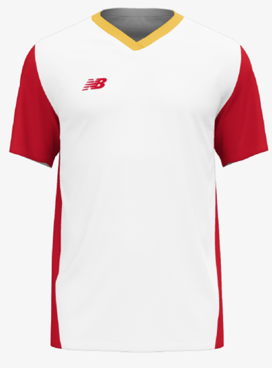 (NWBL-YT35618-WHT/RED) New Balance Custom Score Youth Jersey - White