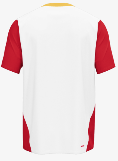 (NWBL-YT35618-WHT/RED) New Balance Custom Score Youth Jersey - White