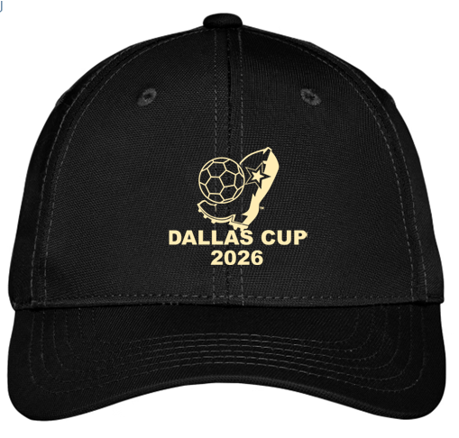 Dallas Cup 2026 Six-Panel Unstructured Twill Cap - Black (Limited Edition)