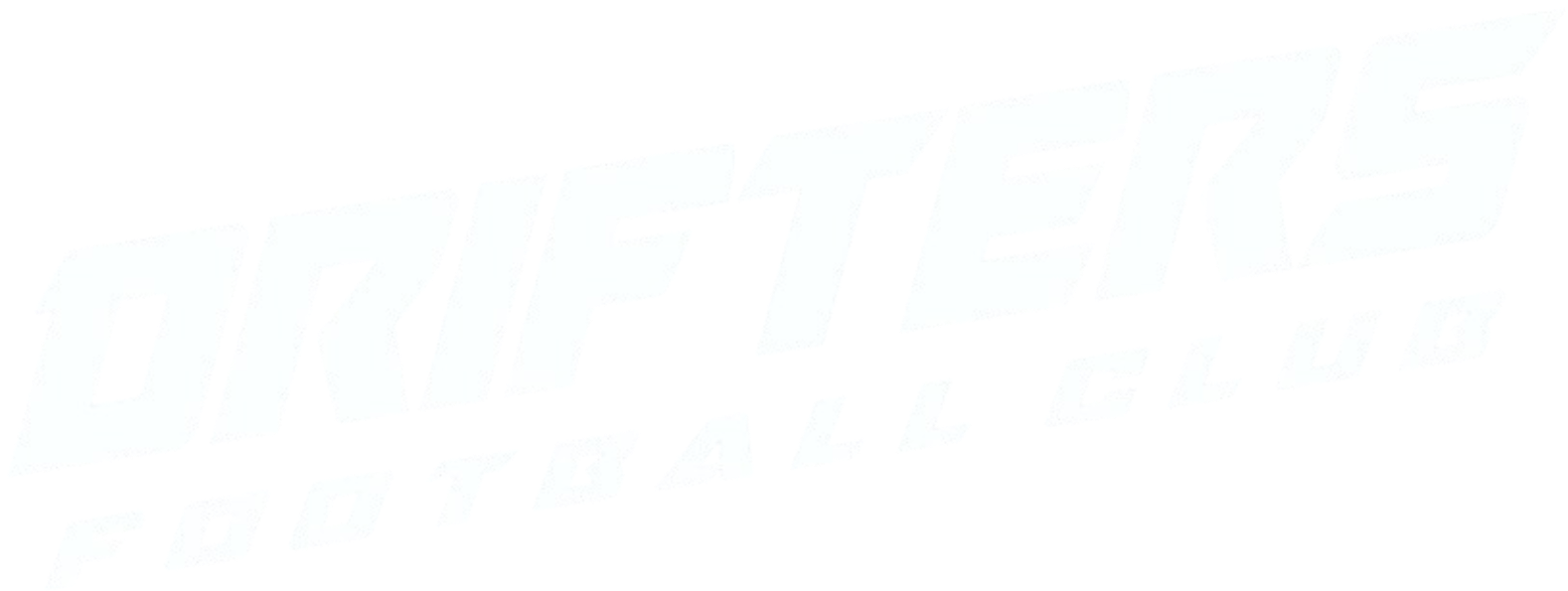 DRIFT8 - Drifters FC "SLANT TEXT" FULL White