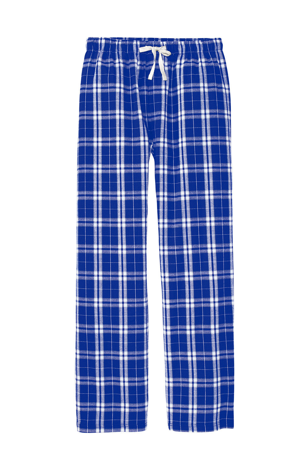 District Flannel Plaid Pant-DT1800- Royal Blue