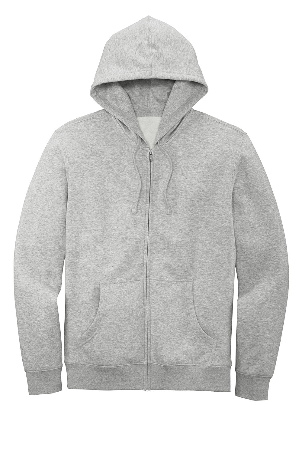 District® V.I.T.™ Fleece Full-Zip Hoodie- DT6102- Light Heather Grey