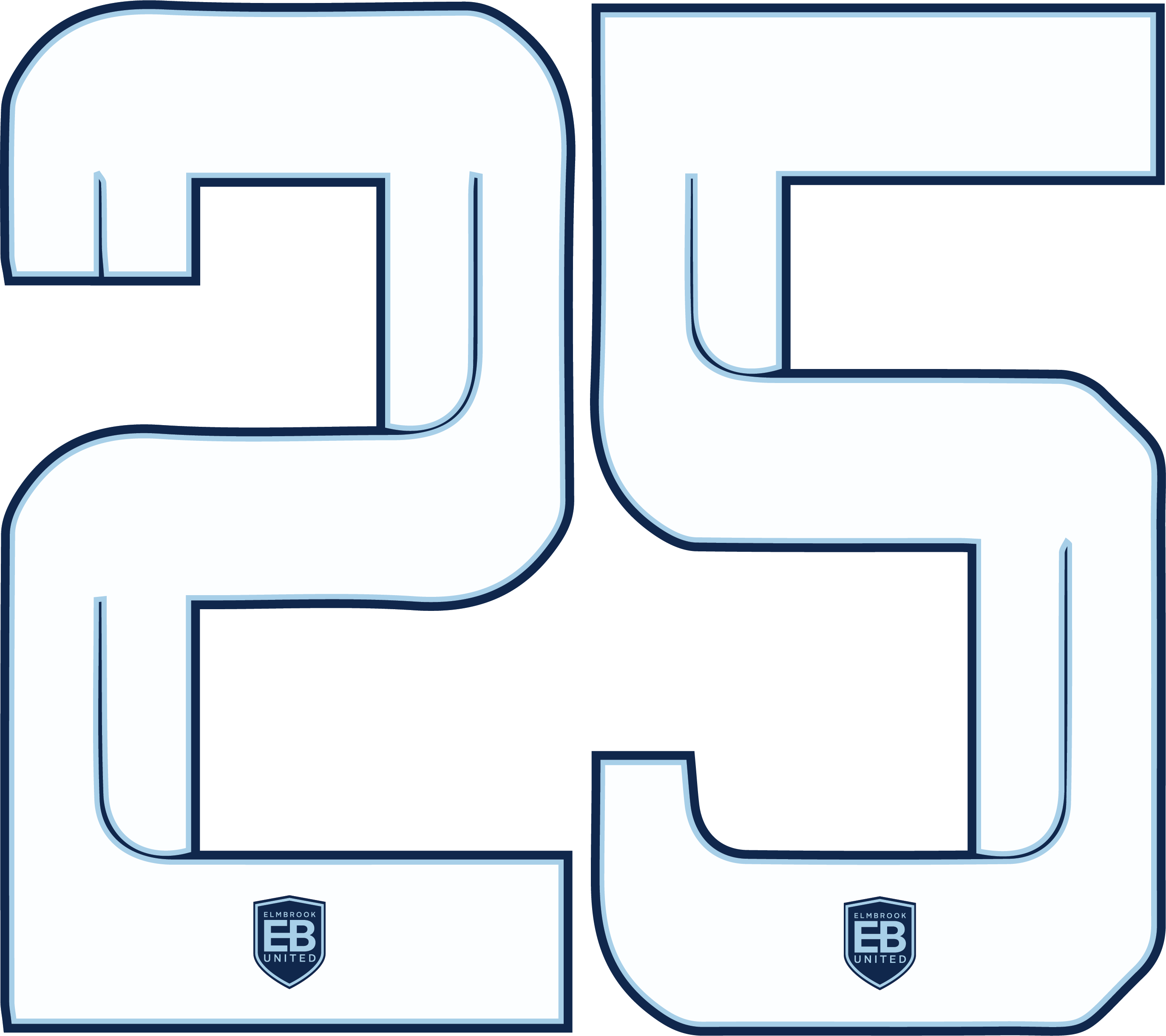 EBU Numbers 9in White