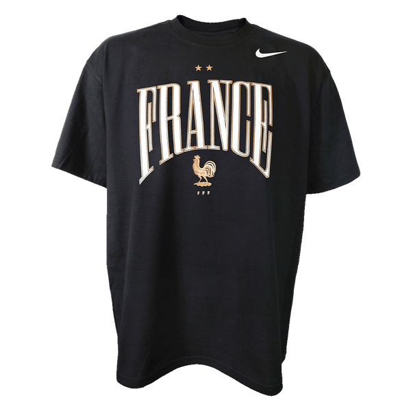 新品未使用 Nike FFF フランス代表 サッカーシャツ ブラック Mサイズ France Max 90 Tee Soccer P036054-FRFF Black
