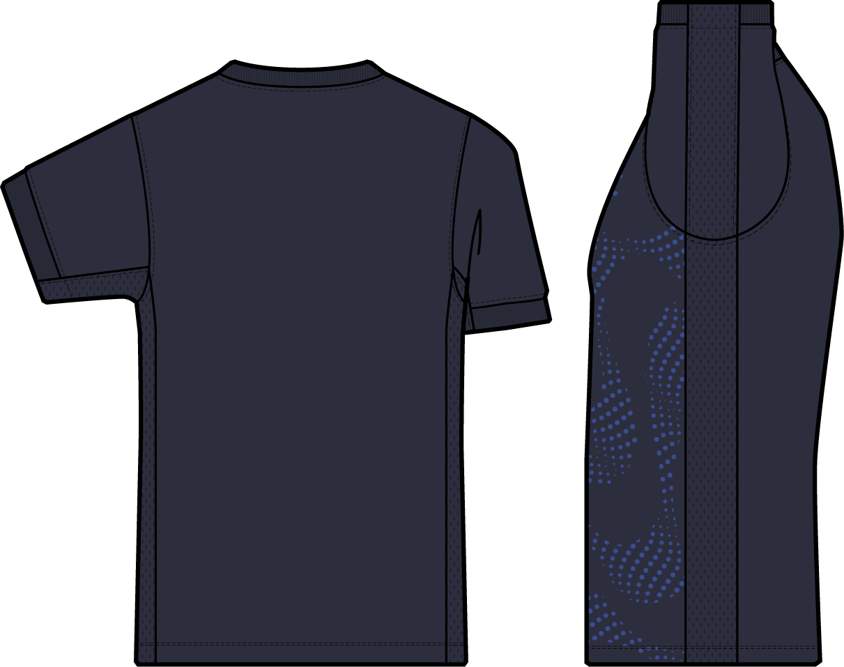 Nike Youth Dri-Fit Revolution V Jersey - College Navy - back